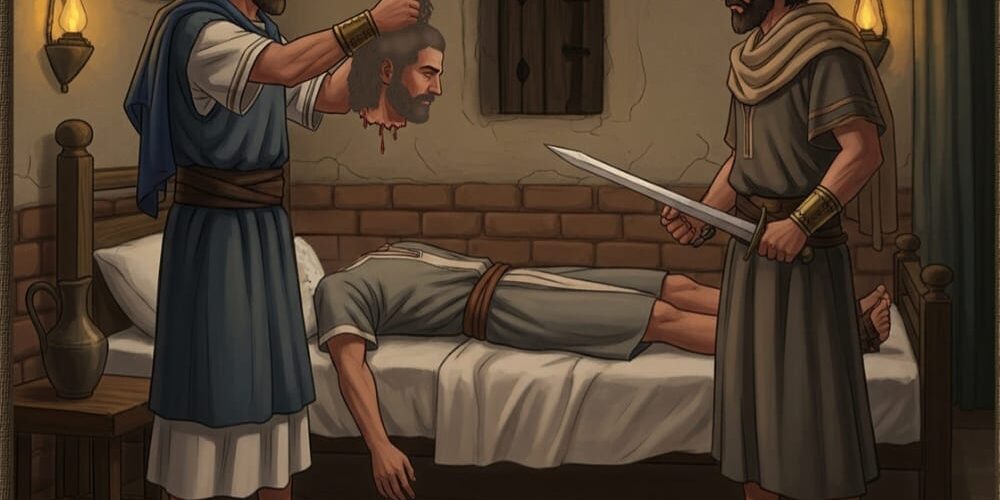 لماذا قتل داود الرجلان وعلق أيديهم وأرجلهم في صموئيل الثاني ٤: ١٢ ؟