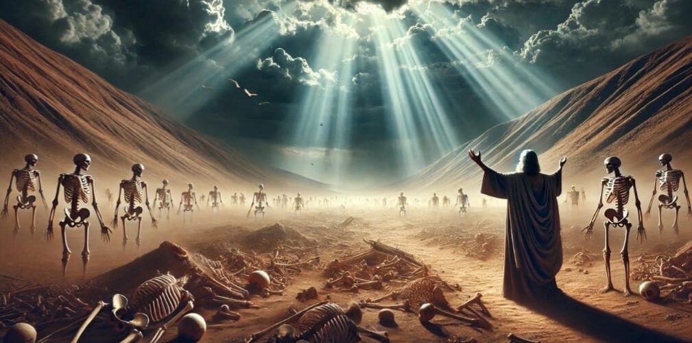 هل حزقيال ينفي ألوهية المسيح لأنه أقام جيش من الأموات في حزقيال ٣٧: ١٠ ؟